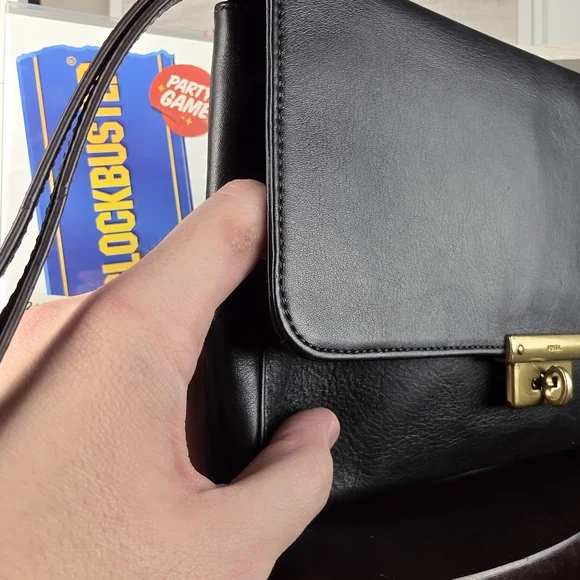 FOSSIL Black Genuine Leather Memoir Diary Clutch SL4317 - Picture 5 of 12